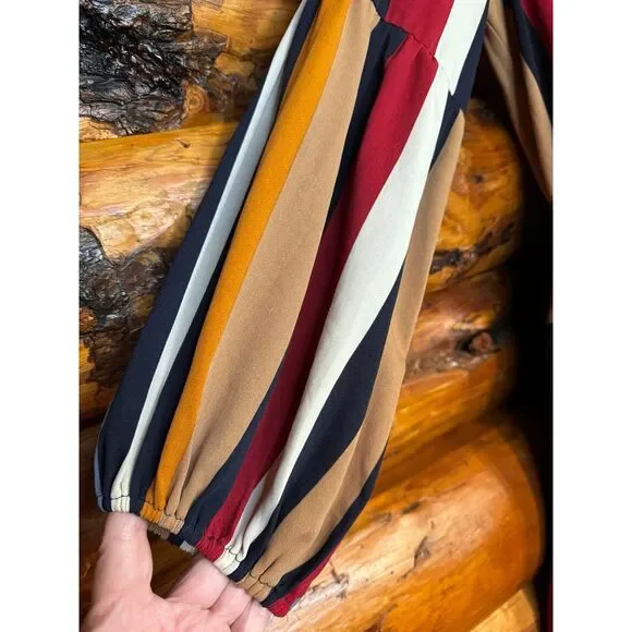 Entro Striped Slip Dress Size‎ Small - Picture 2 of 7